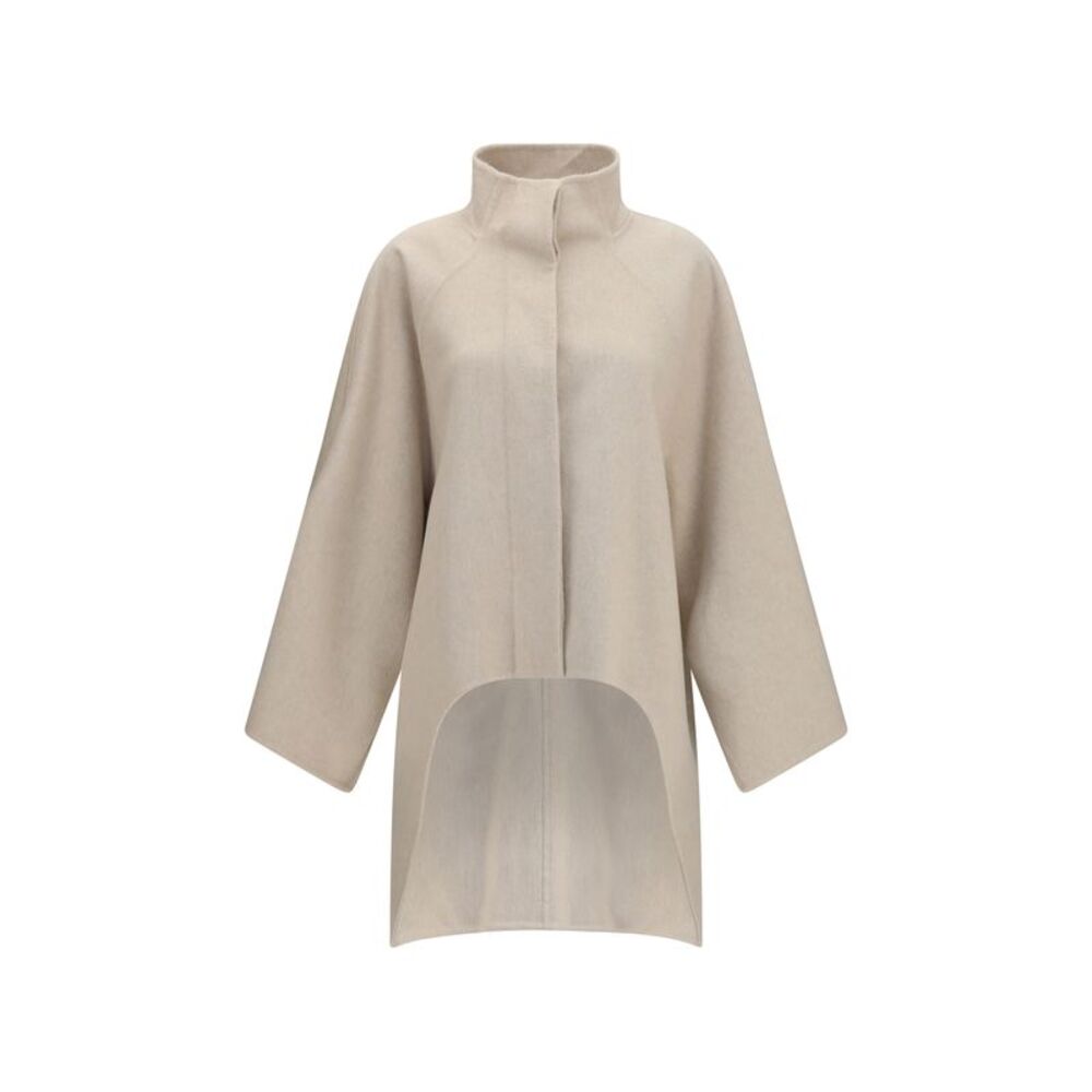 Alaïa Women Asymmetric Double Face Cashmere Coat